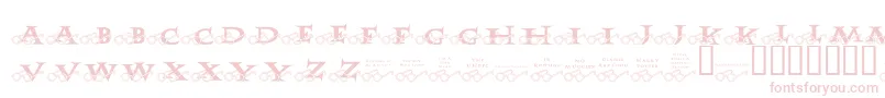 JlrHarrysGlasses Font – Pink Fonts on White Background