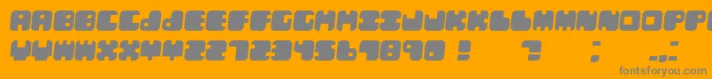 LebenItalic Font – Gray Fonts on Orange Background