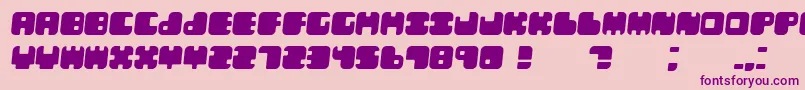 LebenItalic Font – Purple Fonts on Pink Background