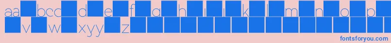 DuaseLightdisplay Font – Blue Fonts on Pink Background