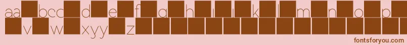 DuaseLightdisplay Font – Brown Fonts on Pink Background