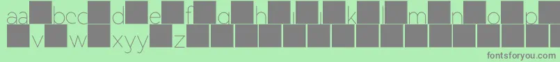 DuaseLightdisplay Font – Gray Fonts on Green Background