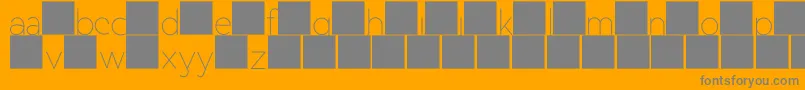 DuaseLightdisplay Font – Gray Fonts on Orange Background