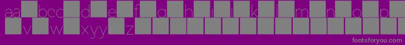 DuaseLightdisplay Font – Gray Fonts on Purple Background