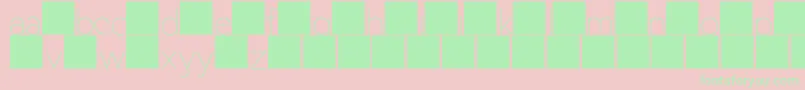 DuaseLightdisplay Font – Green Fonts on Pink Background