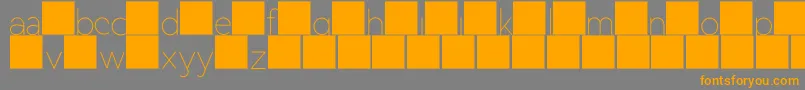 DuaseLightdisplay Font – Orange Fonts on Gray Background