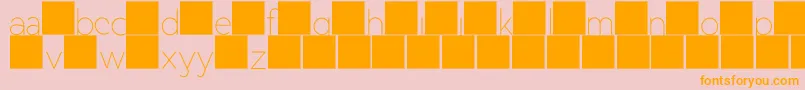 DuaseLightdisplay Font – Orange Fonts on Pink Background