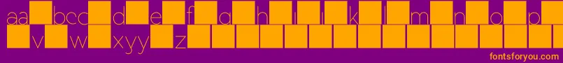DuaseLightdisplay Font – Orange Fonts on Purple Background