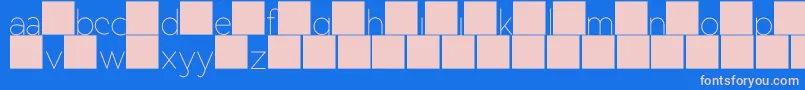 DuaseLightdisplay Font – Pink Fonts on Blue Background