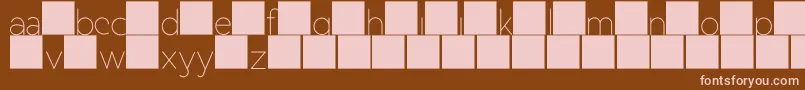 DuaseLightdisplay Font – Pink Fonts on Brown Background