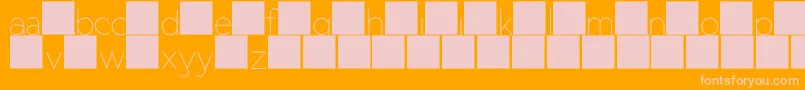 DuaseLightdisplay Font – Pink Fonts on Orange Background