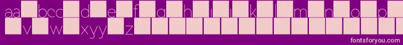 DuaseLightdisplay Font – Pink Fonts on Purple Background