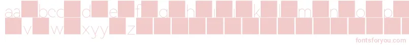 DuaseLightdisplay-Schriftart – Rosa Schriften auf weißem Hintergrund