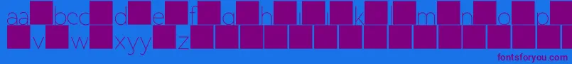 DuaseLightdisplay Font – Purple Fonts on Blue Background