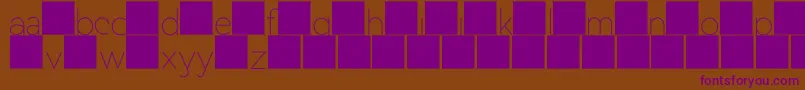 DuaseLightdisplay Font – Purple Fonts on Brown Background