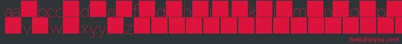 DuaseLightdisplay Font – Red Fonts on Black Background