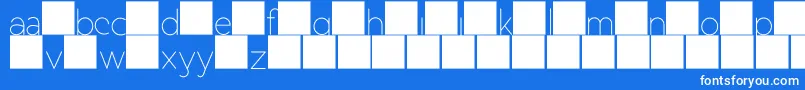 DuaseLightdisplay Font – White Fonts on Blue Background