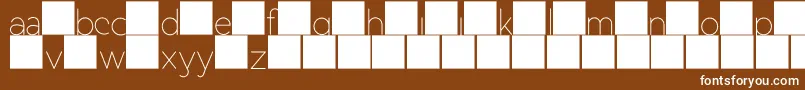 DuaseLightdisplay Font – White Fonts on Brown Background
