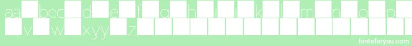 DuaseLightdisplay Font – White Fonts on Green Background
