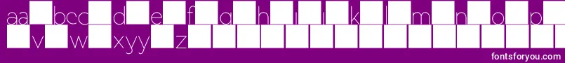 DuaseLightdisplay Font – White Fonts on Purple Background