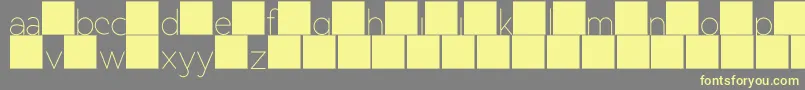 DuaseLightdisplay Font – Yellow Fonts on Gray Background