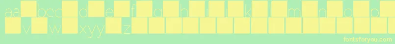 Czcionka DuaseLightdisplay – żółte czcionki na zielonym tle