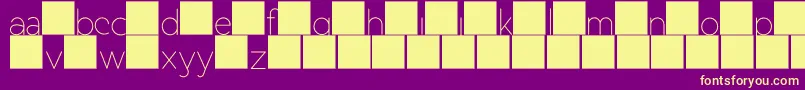 DuaseLightdisplay Font – Yellow Fonts on Purple Background