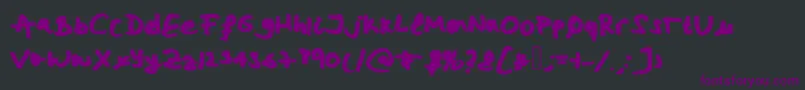 Miriamsfont Font – Purple Fonts on Black Background