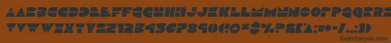 Discoducksemital Font – Black Fonts on Brown Background