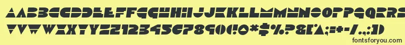 Discoducksemital Font – Black Fonts on Yellow Background