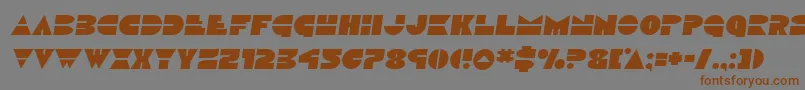 Discoducksemital Font – Brown Fonts on Gray Background