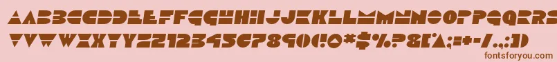 Discoducksemital Font – Brown Fonts on Pink Background
