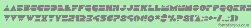 Discoducksemital Font – Gray Fonts on Green Background