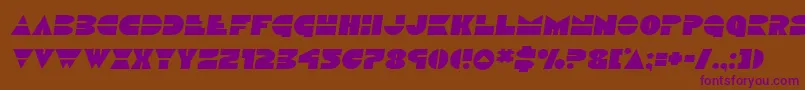 Discoducksemital Font – Purple Fonts on Brown Background