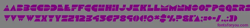 Discoducksemital Font – Purple Fonts on Gray Background