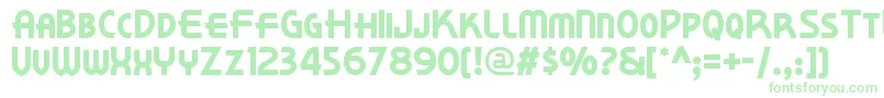 Kornerdelinf Font – Green Fonts on White Background