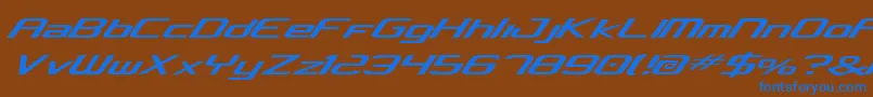 Concv2 Font – Blue Fonts on Brown Background