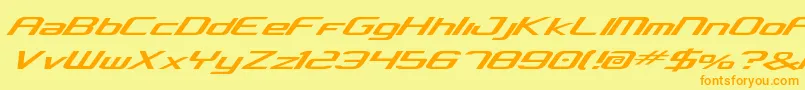 Concv2 Font – Orange Fonts on Yellow Background