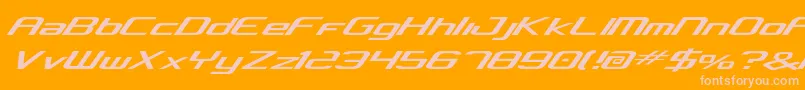 Concv2 Font – Pink Fonts on Orange Background