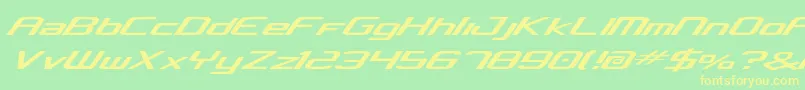 Concv2 Font – Yellow Fonts on Green Background