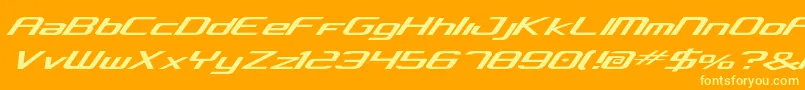 Concv2 Font – Yellow Fonts on Orange Background