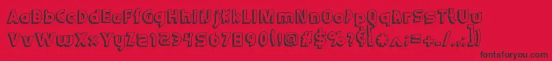 Schwifty Font – Black Fonts on Red Background