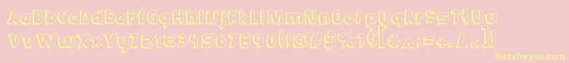 Schwifty Font – Yellow Fonts on Pink Background