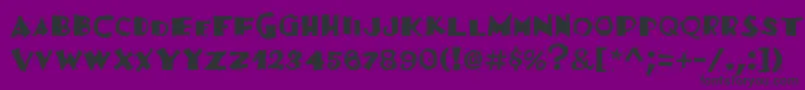フォントFajitaMildRegular – 紫の背景に黒い文字