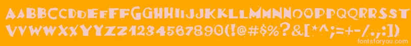 FajitaMildRegular Font – Pink Fonts on Orange Background