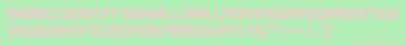 KleptocracyTitlingExBd Font – Pink Fonts on Green Background