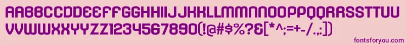 fuente KleptocracyTitlingExBd – Fuentes Moradas Sobre Fondo Rosa