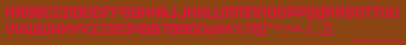KleptocracyTitlingExBd Font – Red Fonts on Brown Background