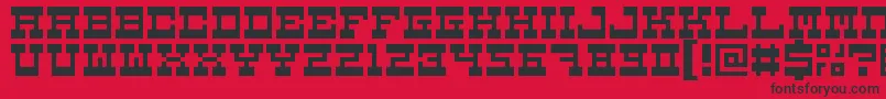 5carnival Font – Black Fonts on Red Background