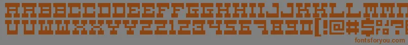 5carnival Font – Brown Fonts on Gray Background